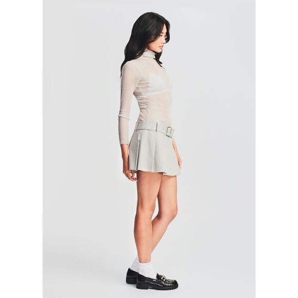 Seroya Kimi Mini Skirt in Silver - Size M - Picture 9 of 9